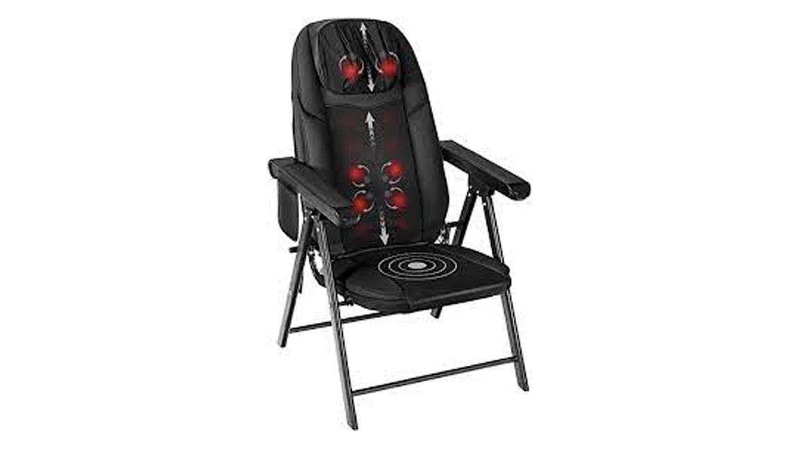 7. Best for Recovering from Injury Comforter portable massage chair that folds up for easy transport.